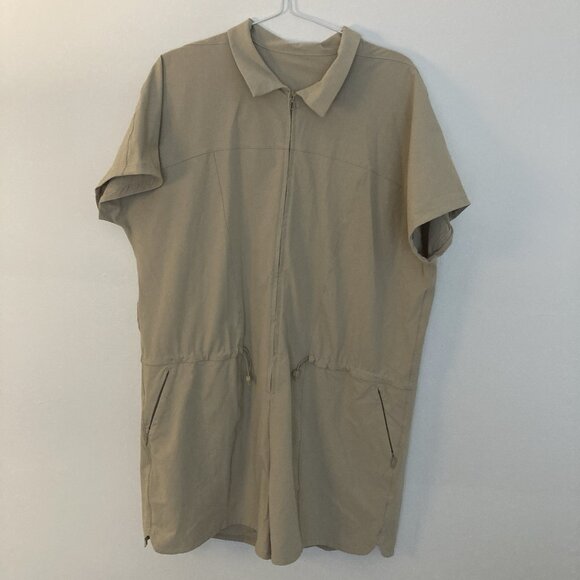 Lululemon Stretch Rib Pocketed Romper Trench Size 12 - Picture 1 of 7